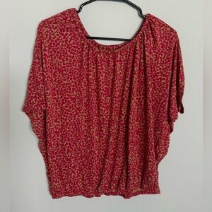 Ann Taylor Loft Animal print sleeve wedge  size small